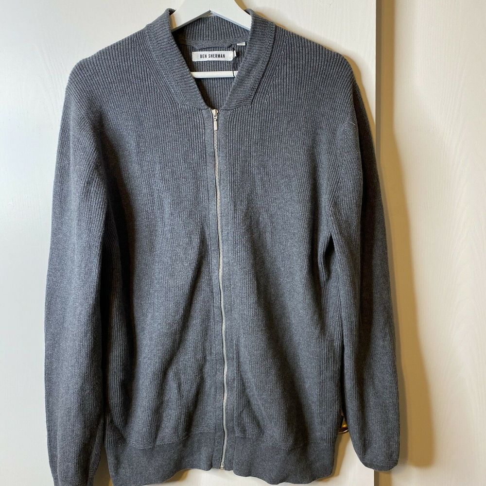 Ben Sherman Ribbed Cardigan Sweater